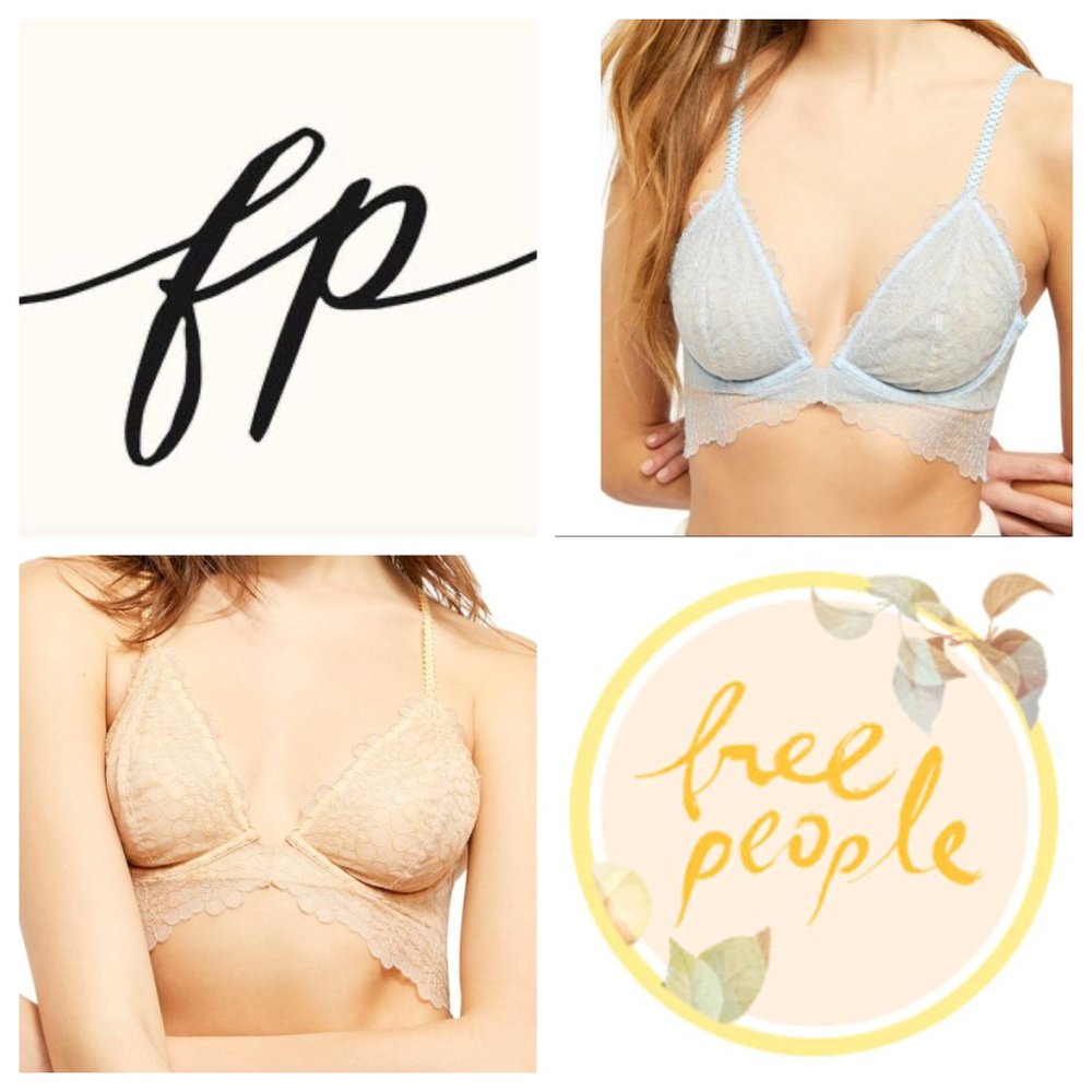 Free People Bundle Lucia Underwire Bra Set Lot